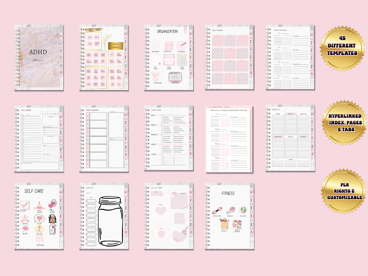 PLR Adhd Digital Planner