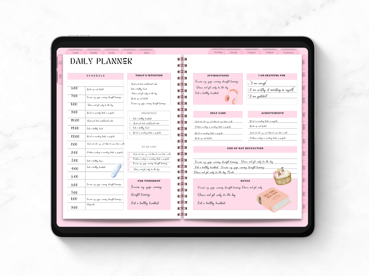 PLR Clean Girl Digital Planner