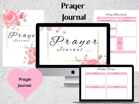Editable Printable Prayer Journal/Planner Flowers Version