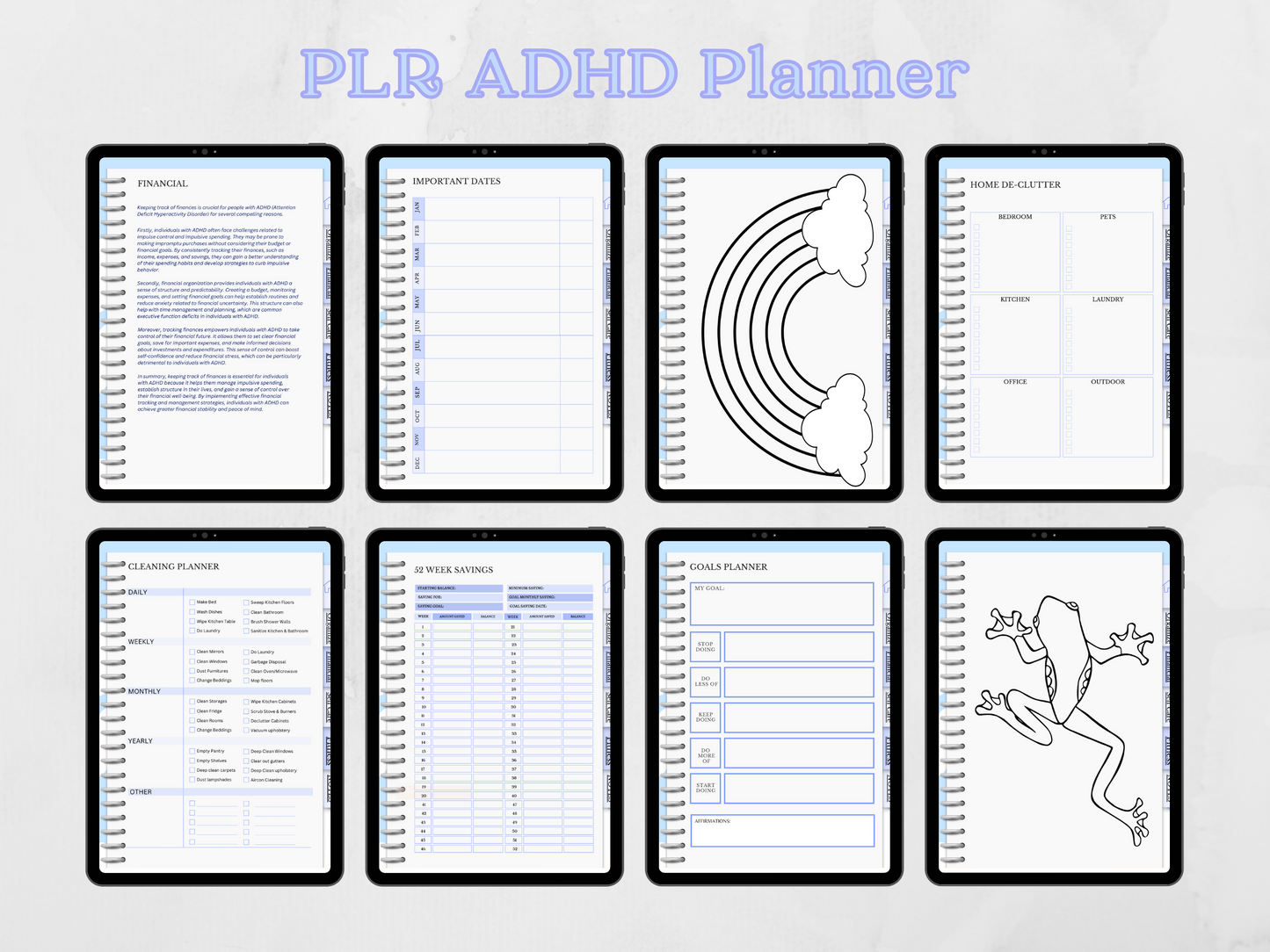 PLR ADHD Digital Planner