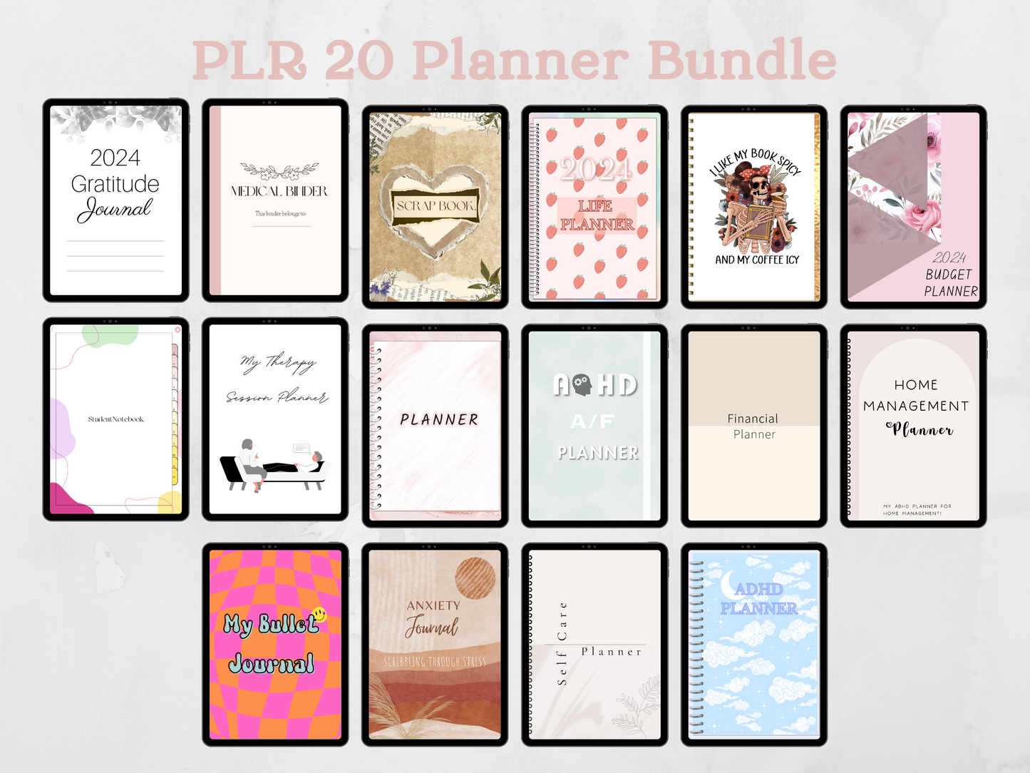 PLR 20 Planner Bundle