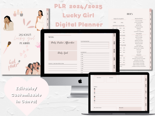 PLR 2024/2025 Lucky Girl Planner