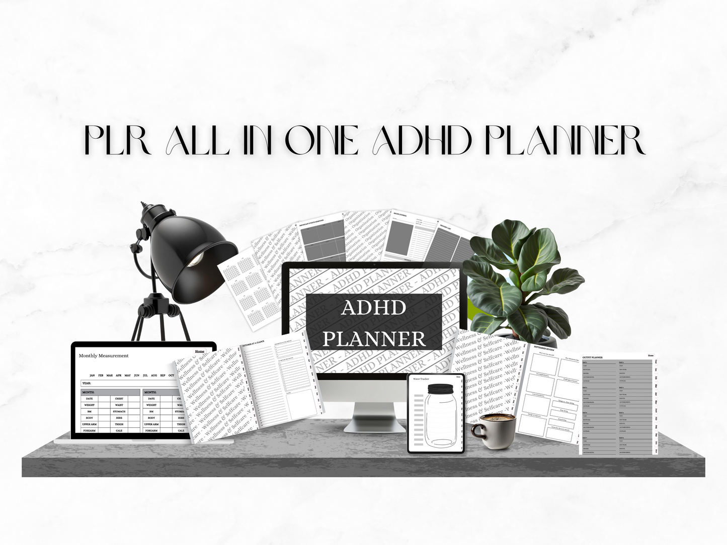 PLR All in one ADHD Planner