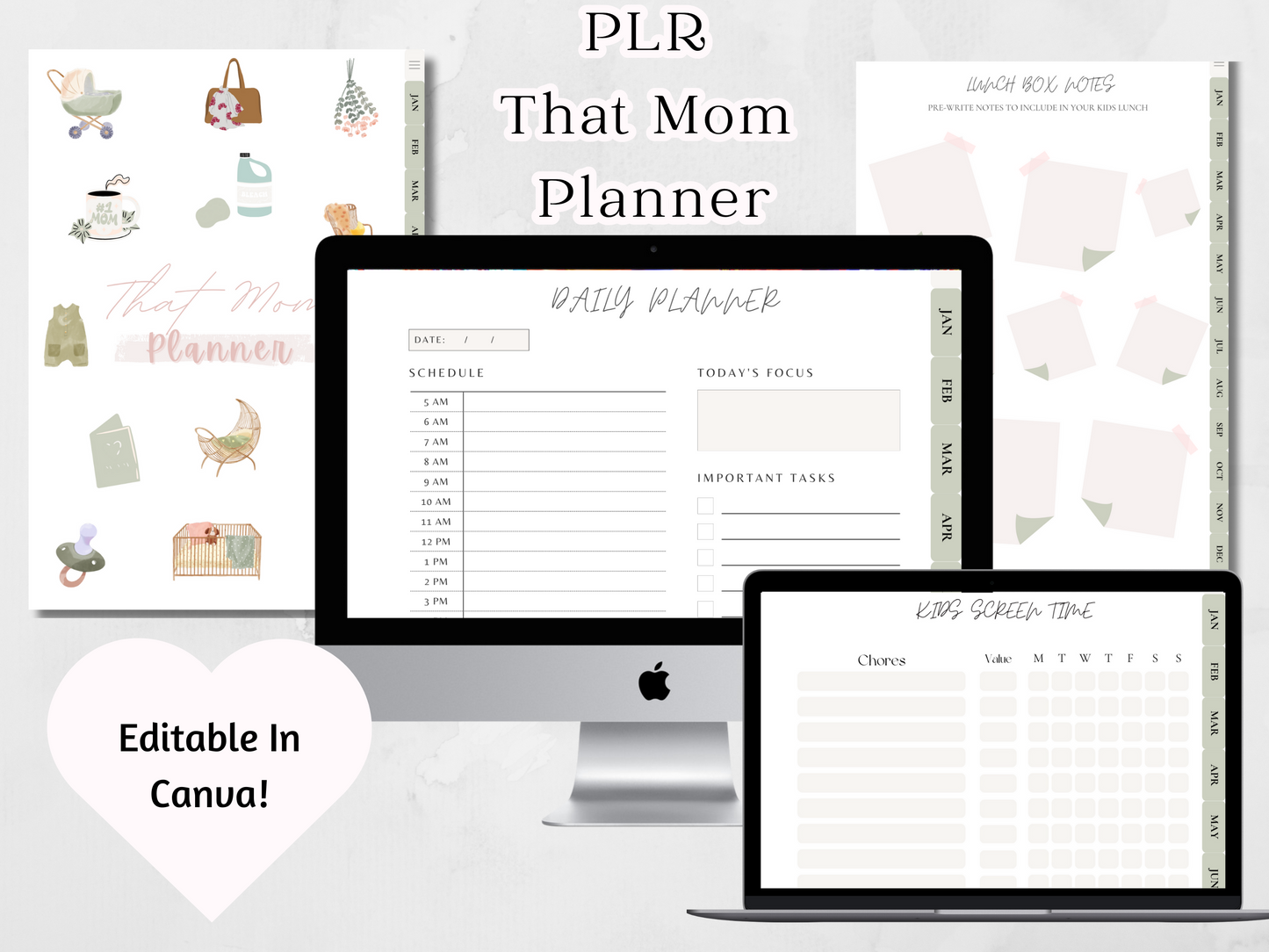 PLR Kids That Mom Planner