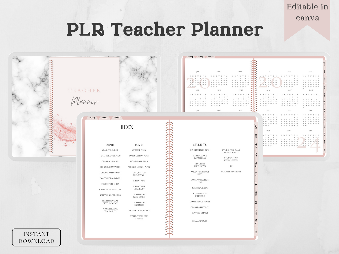 PLR Digital Teacher Planner