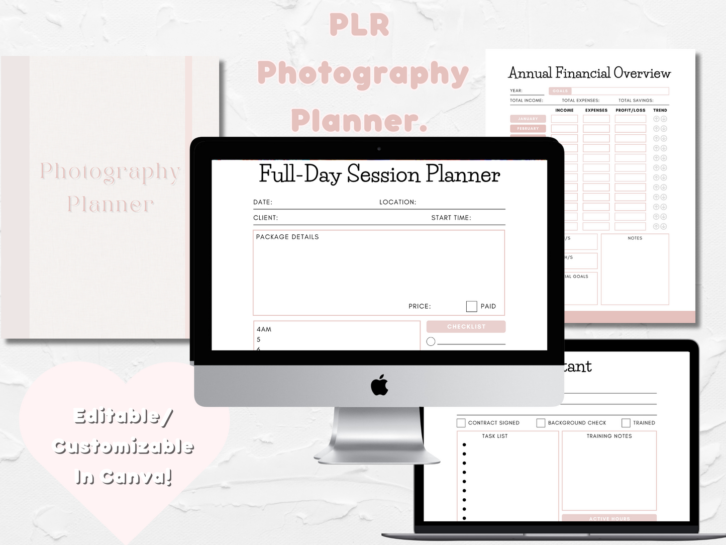 PLR Photography Planner