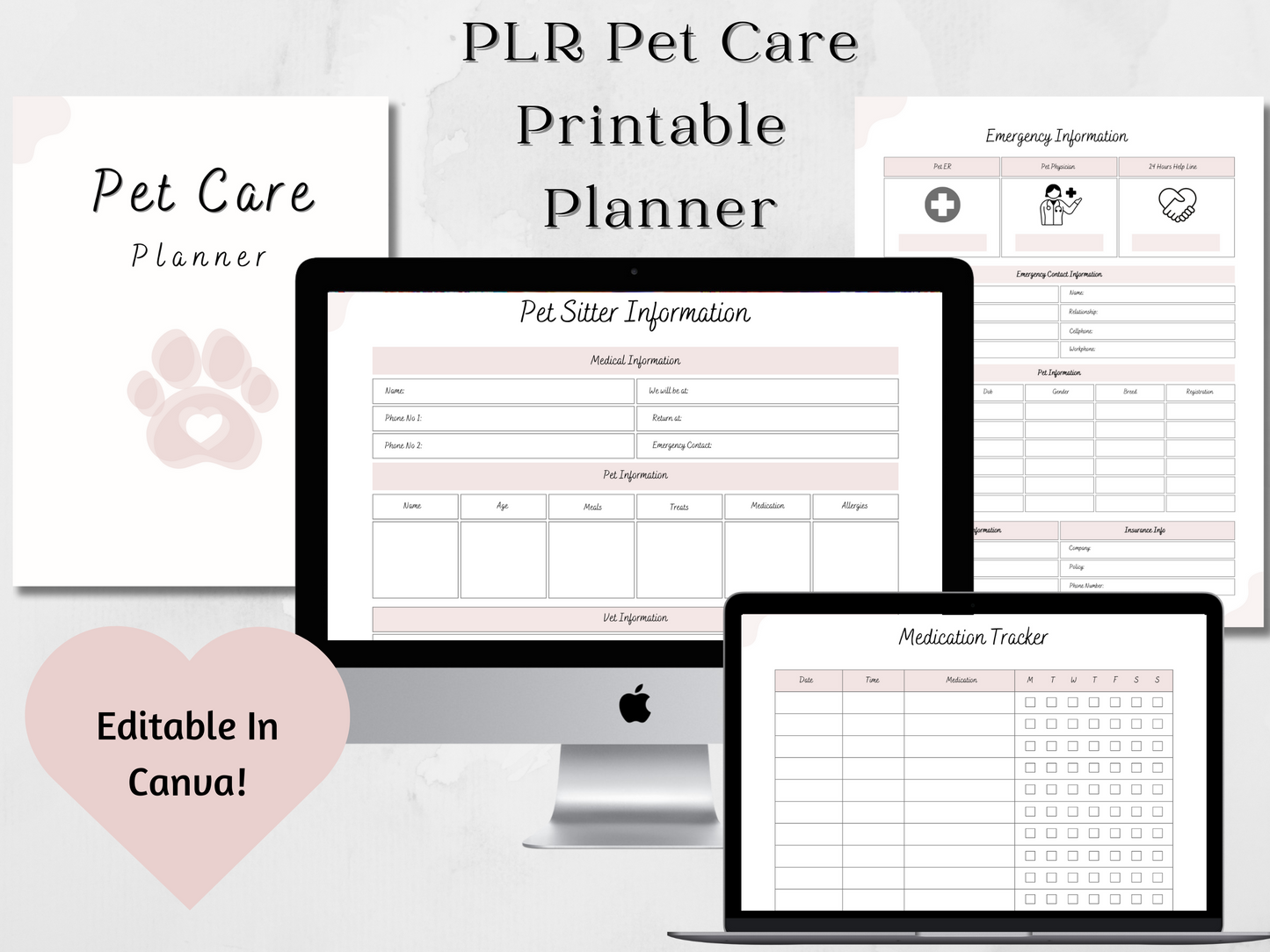 PLR Pet Care Planner