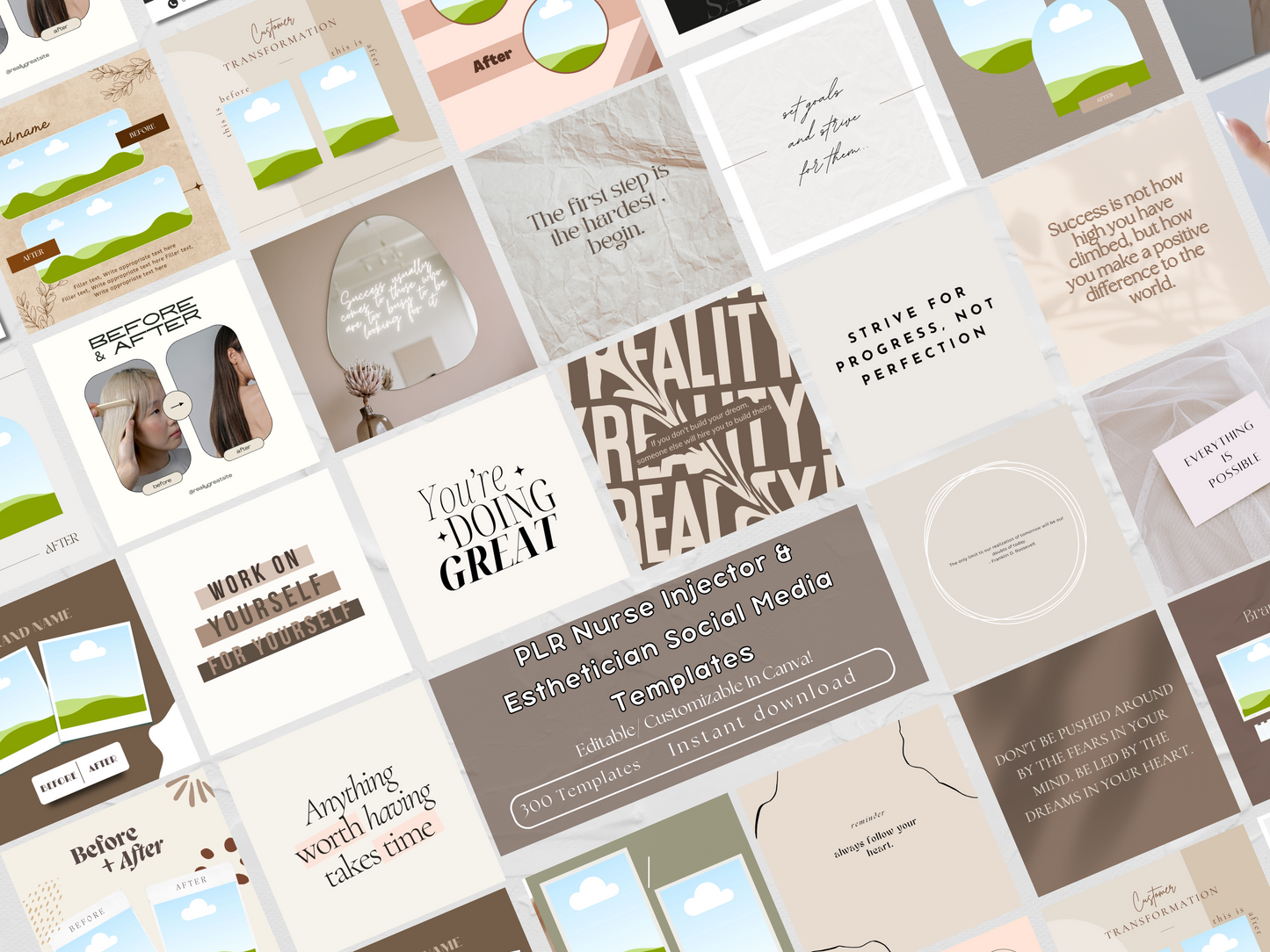 PLR Nurse Injector & Esthetician Instagram Templates