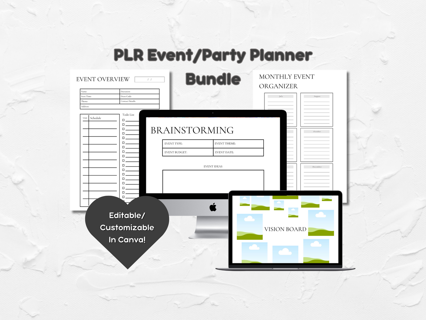 PLR Event/Party Template Bundle