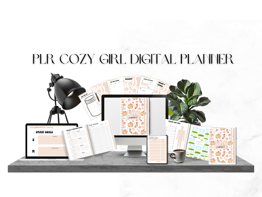 PLR Cozy Girl Digital Planner