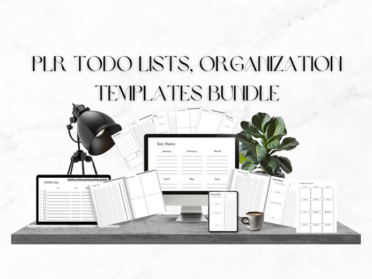 PLR Todo Lists, Organization Templates Bundle