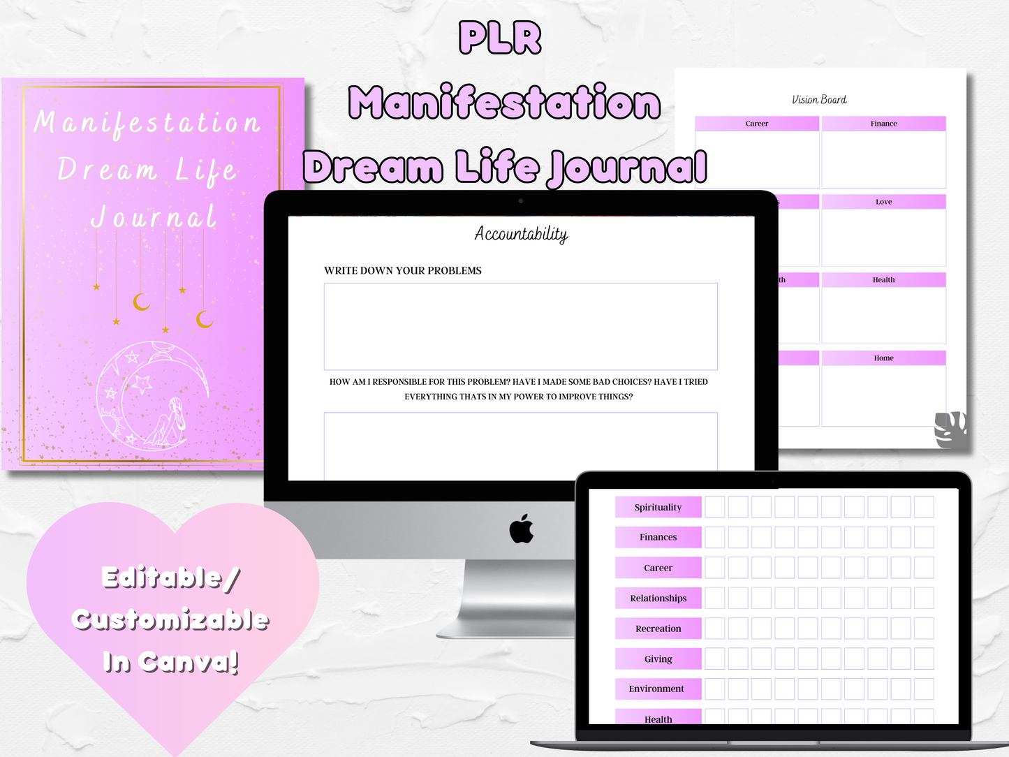 PLR Manifestation Dream Life Journal