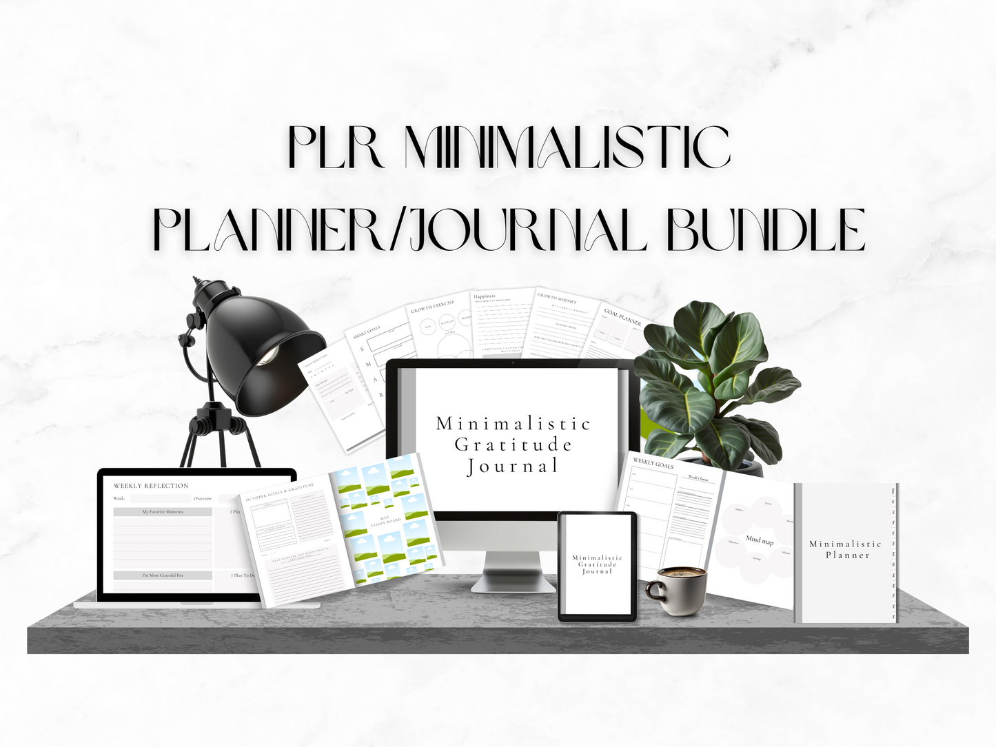 PLR Minimalistic Planner/Journal Bundle