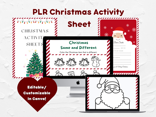 PLR Christmas Activity Sheets