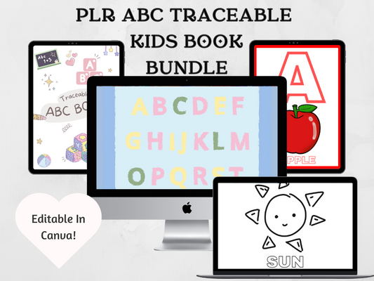 PLR ABC Kids Traceable E-Book Bundle