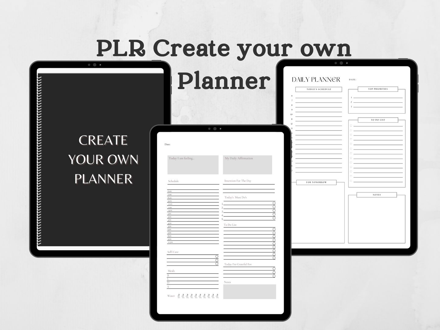 PLR Create Your Own Planner