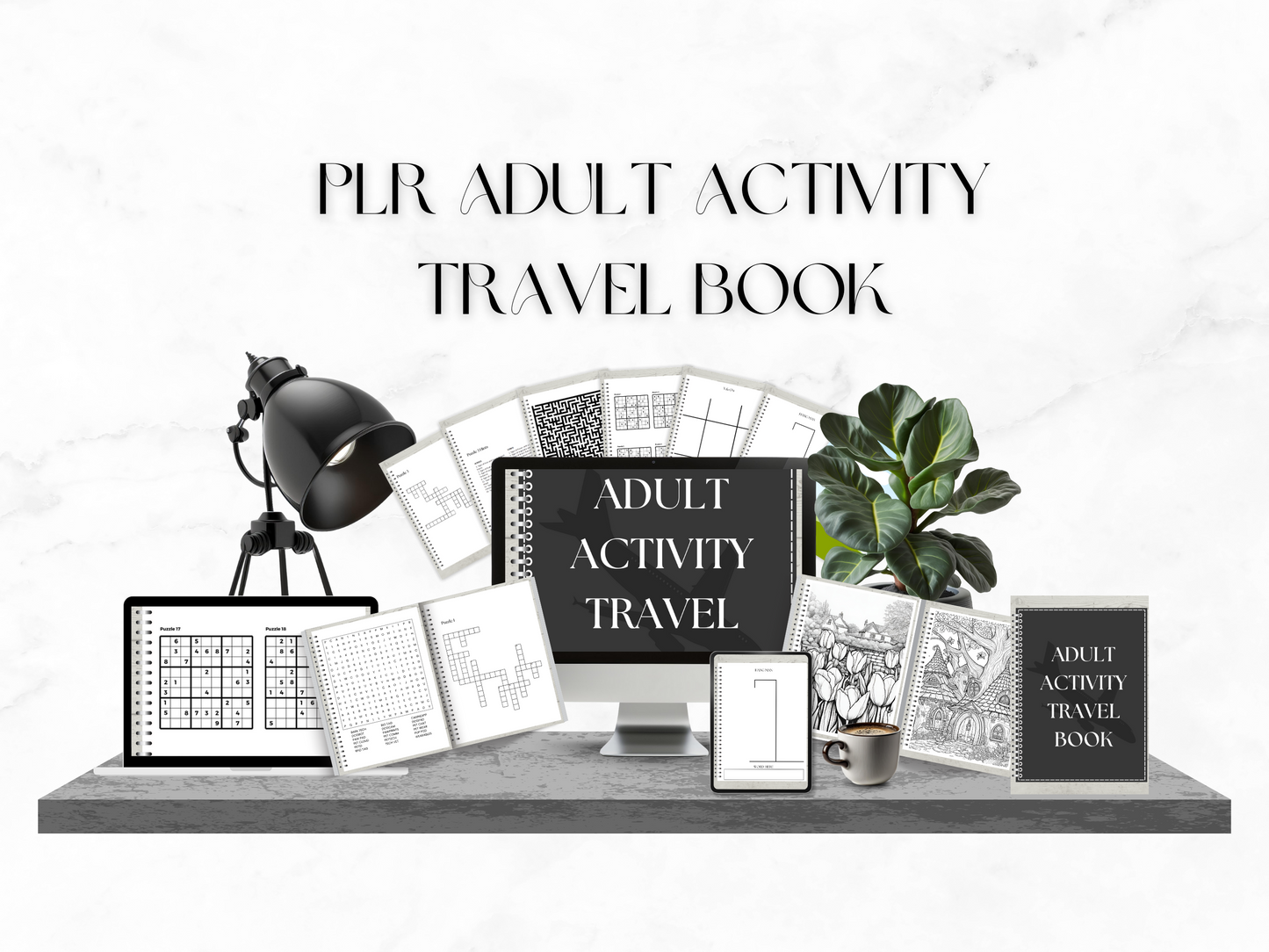 PLR Adult Activity Travel Book