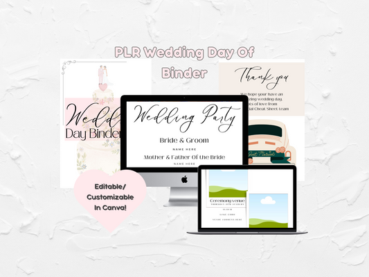 PLR Wedding Day Of Binder