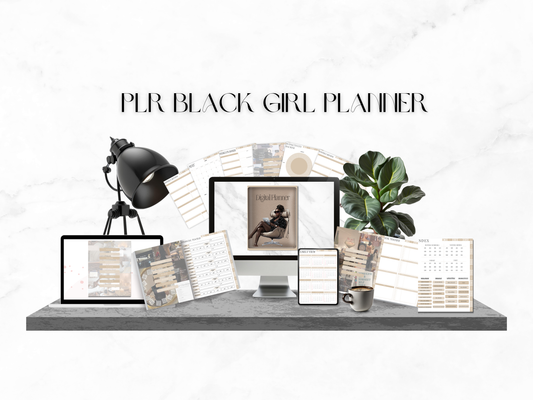 PLR Black Girl Digital Planner