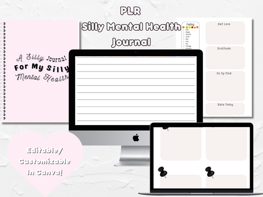 PLR Silly Mental Health Journal