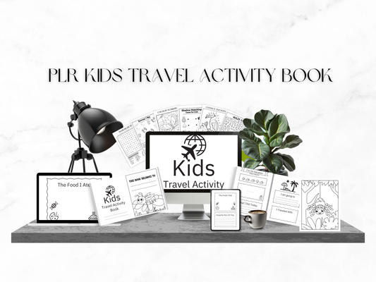 PLR Kids Travel Activity Book