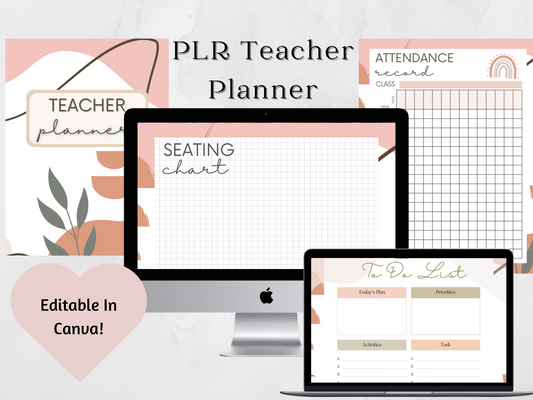 PLR Boho Teacher Planner