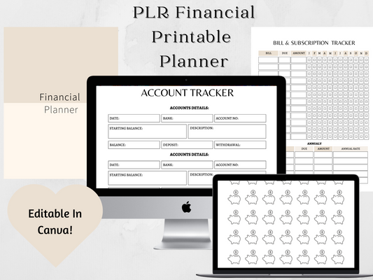 Editable Printable Financial Planner