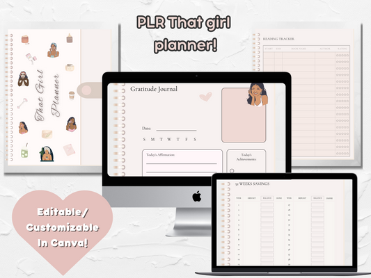 Editable PLR That Girl Digital Planner