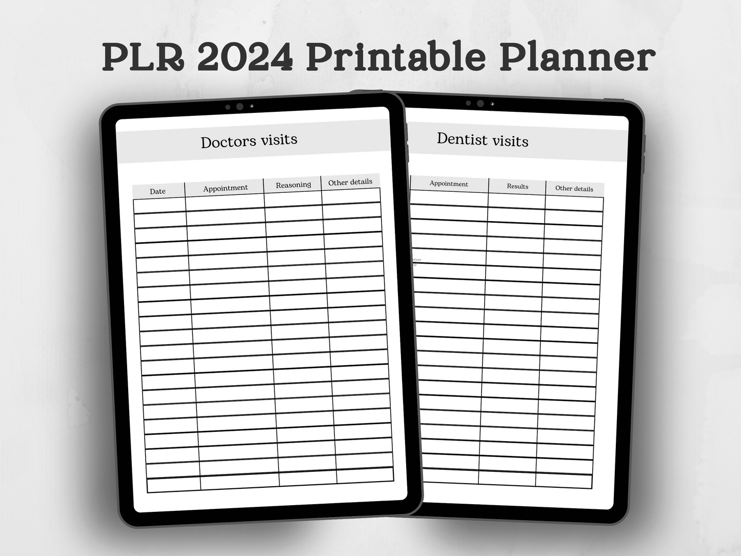 PLR 2024 Printable Planner