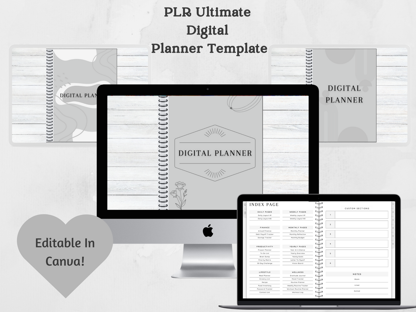 PLR Ultimate Digital Planner Template