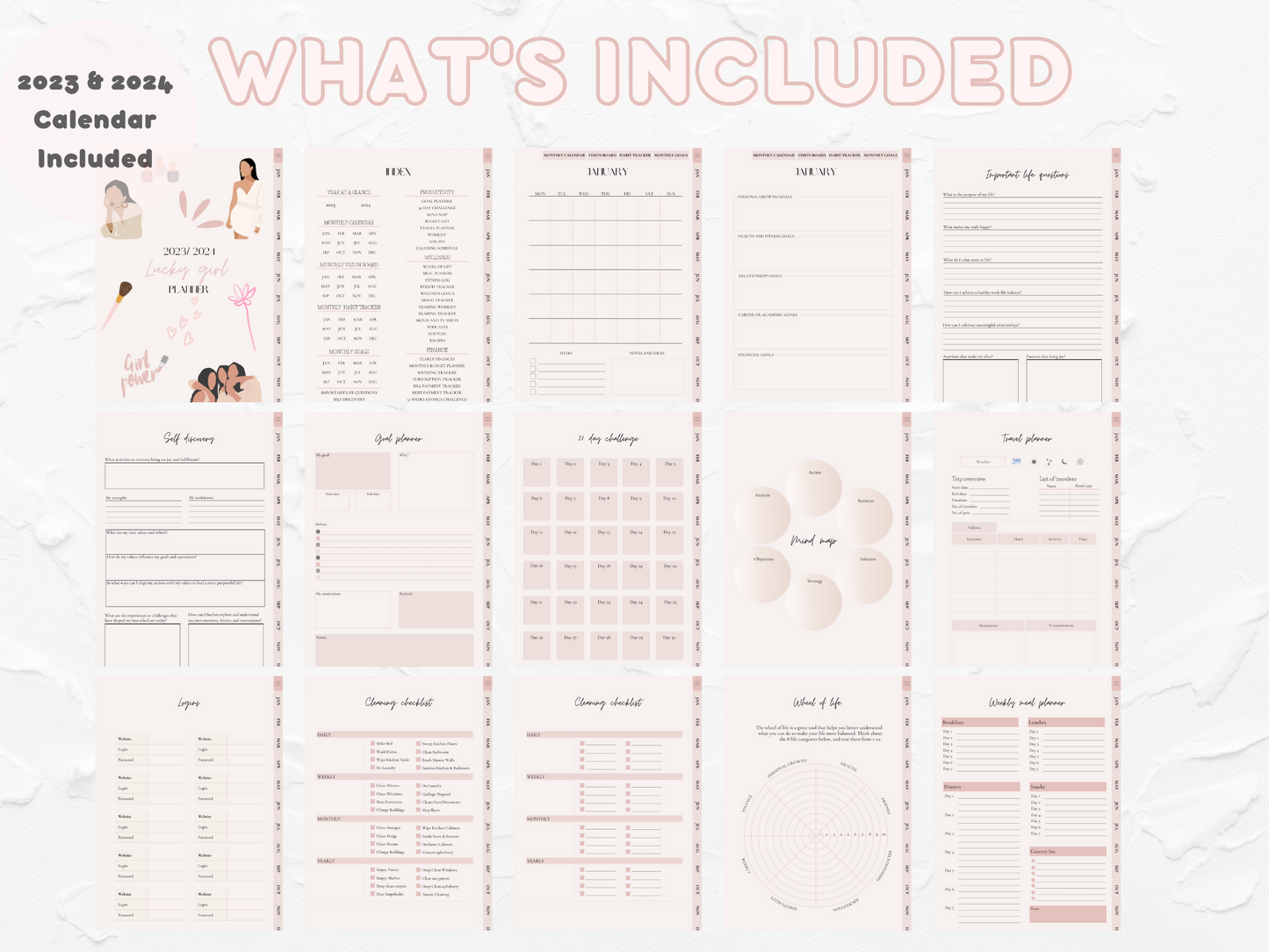 PLR Lucky Girl Planner