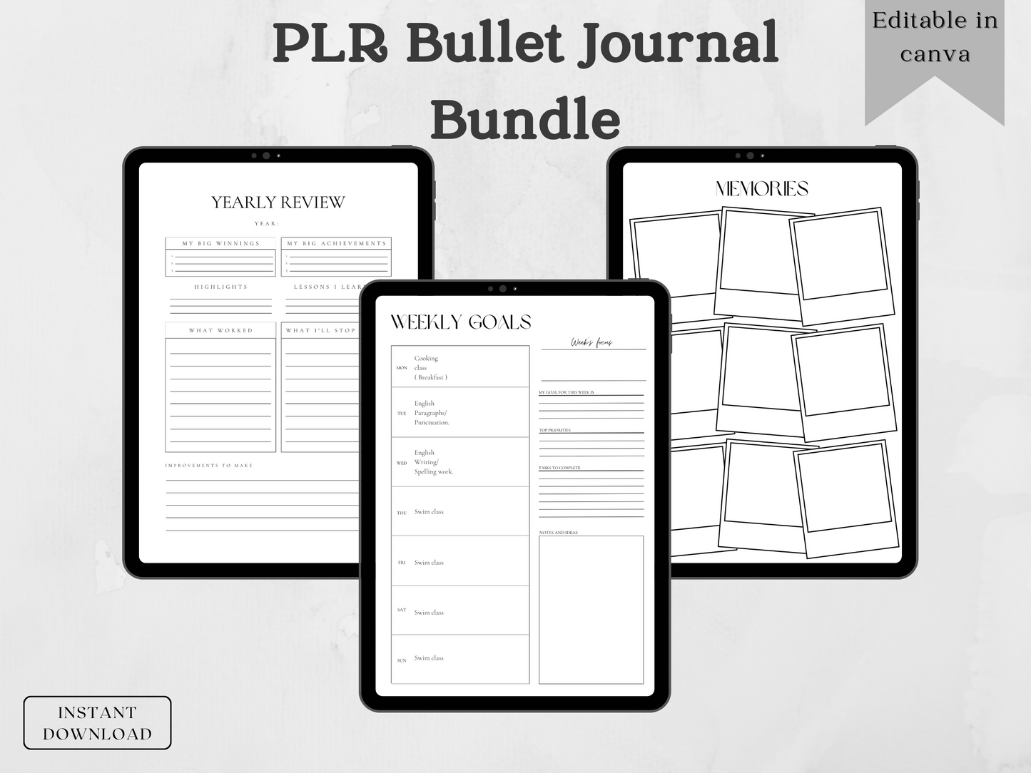 PLR Bullet Journal Bundle