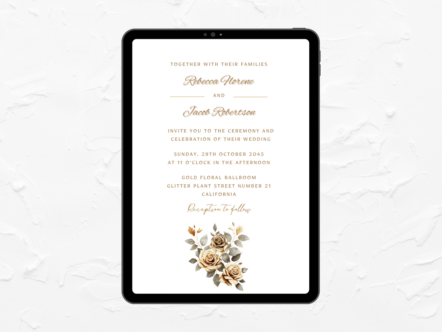 PLR Gold Wedding Invitations Bundle