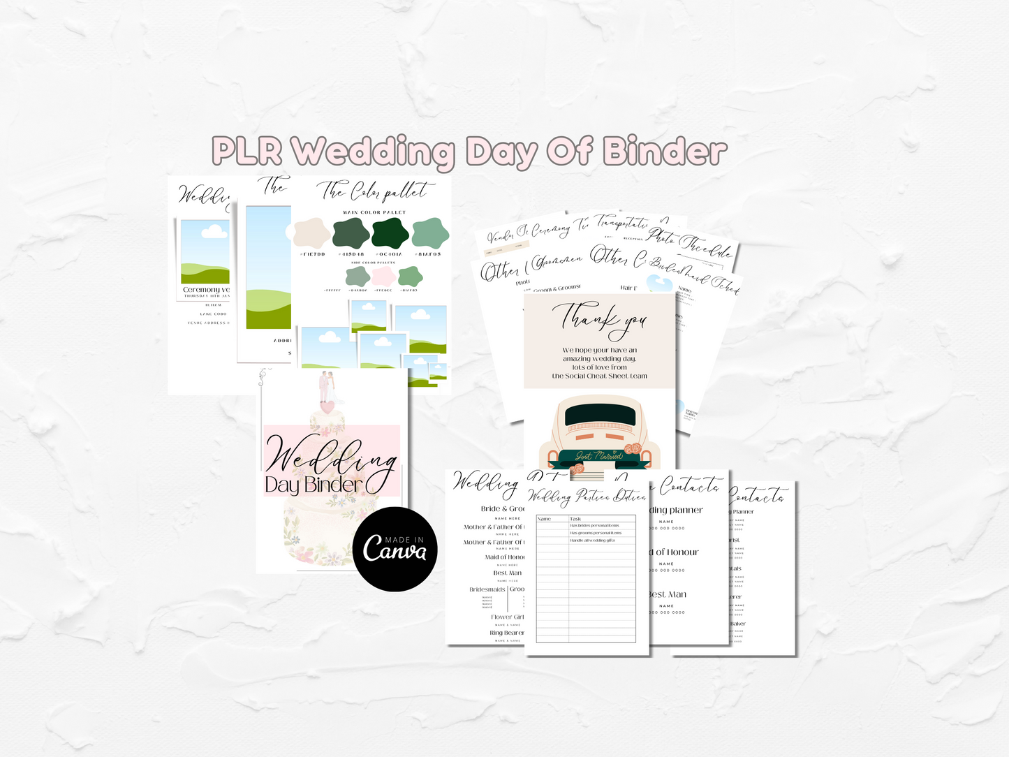 PLR Wedding Day Of Binder