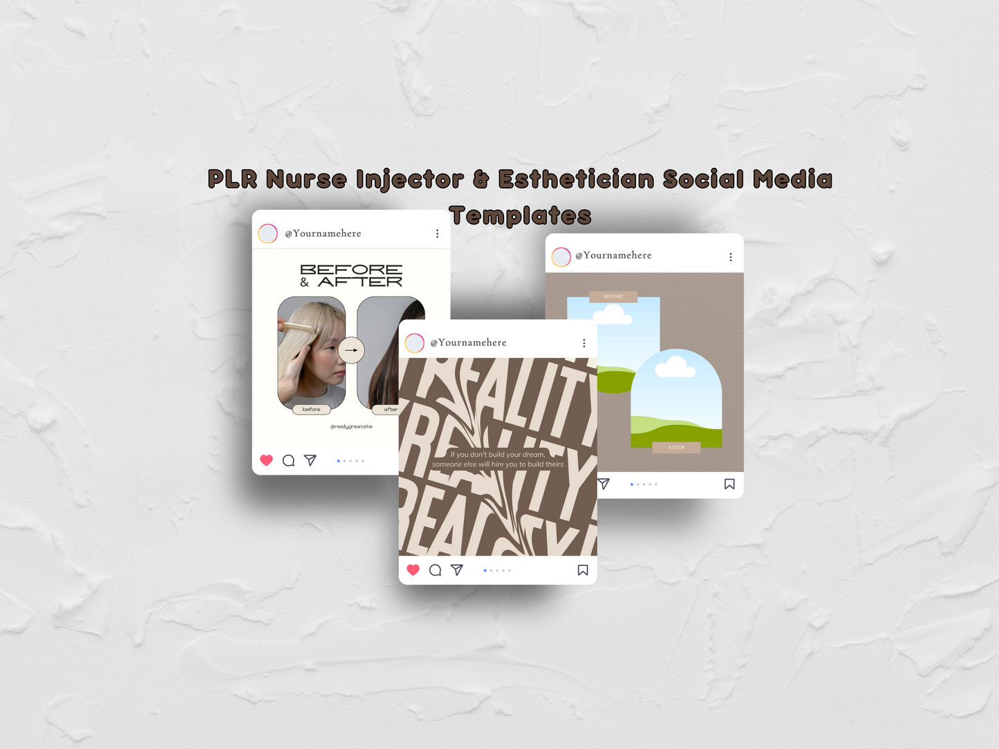 PLR Nurse Injector & Esthetician Instagram Templates