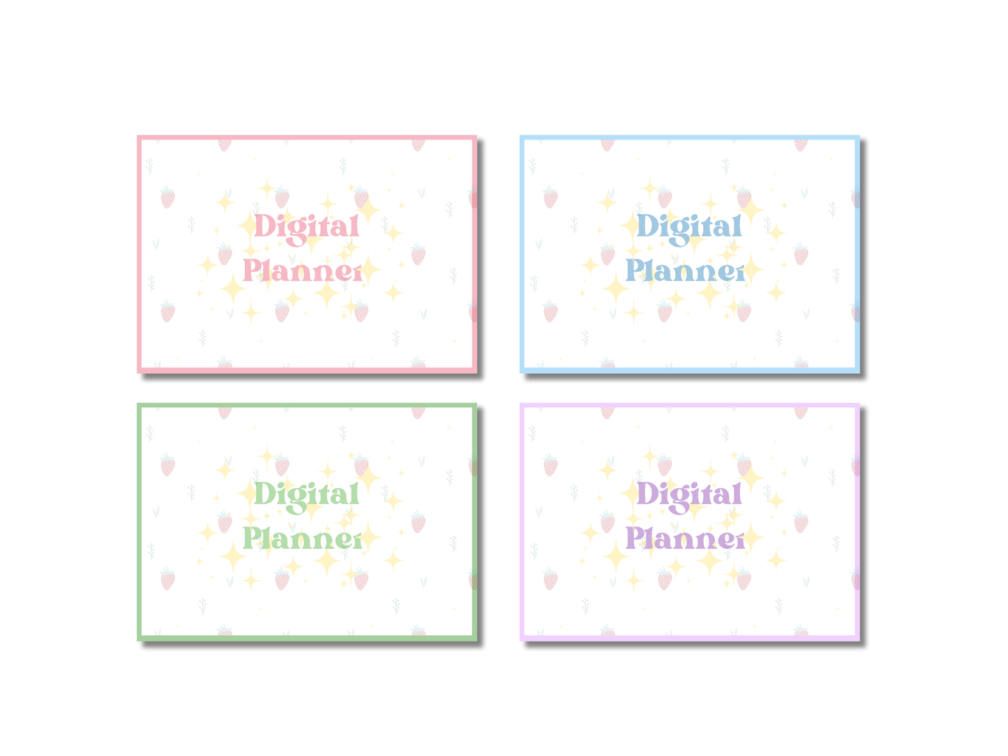 PLR Colorful Digital Planner Bundle