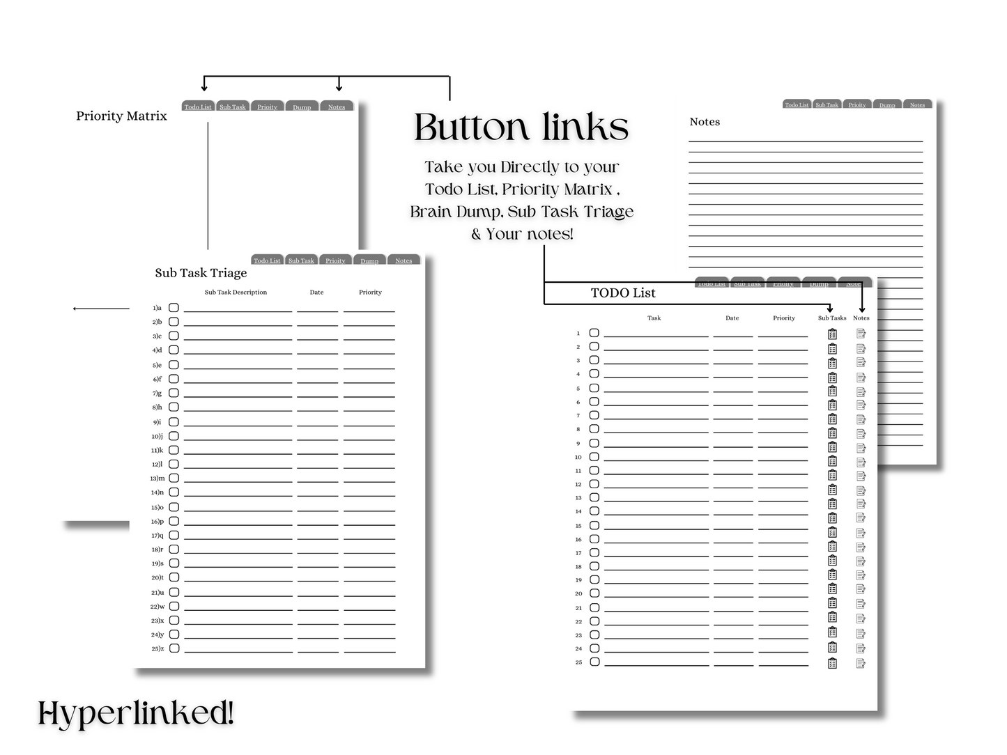 PLR Todo Lists, Organization Templates Bundle