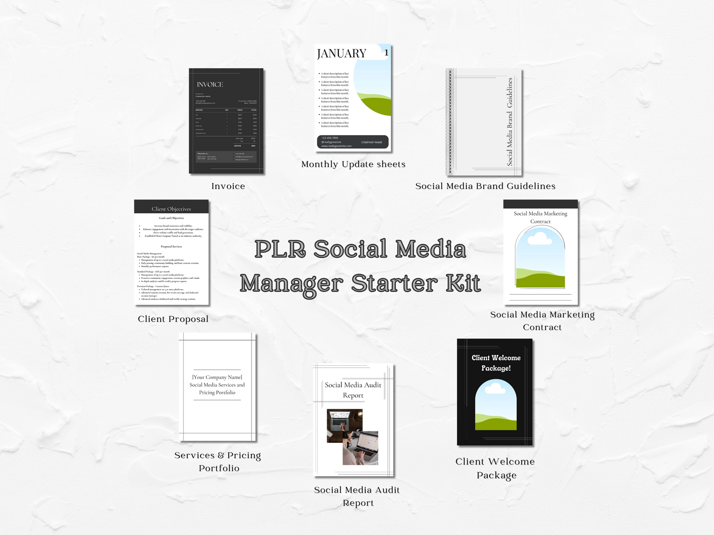 PLR Social Media Manager Starter Kit Bundle