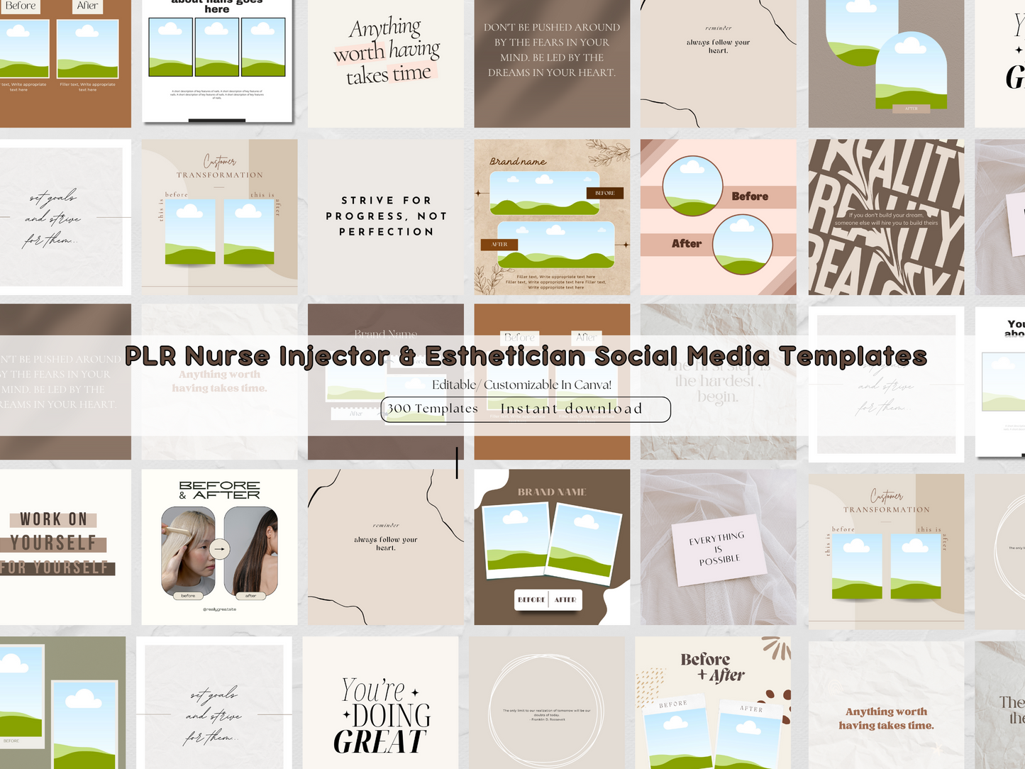 PLR Nurse Injector & Esthetician Instagram Templates