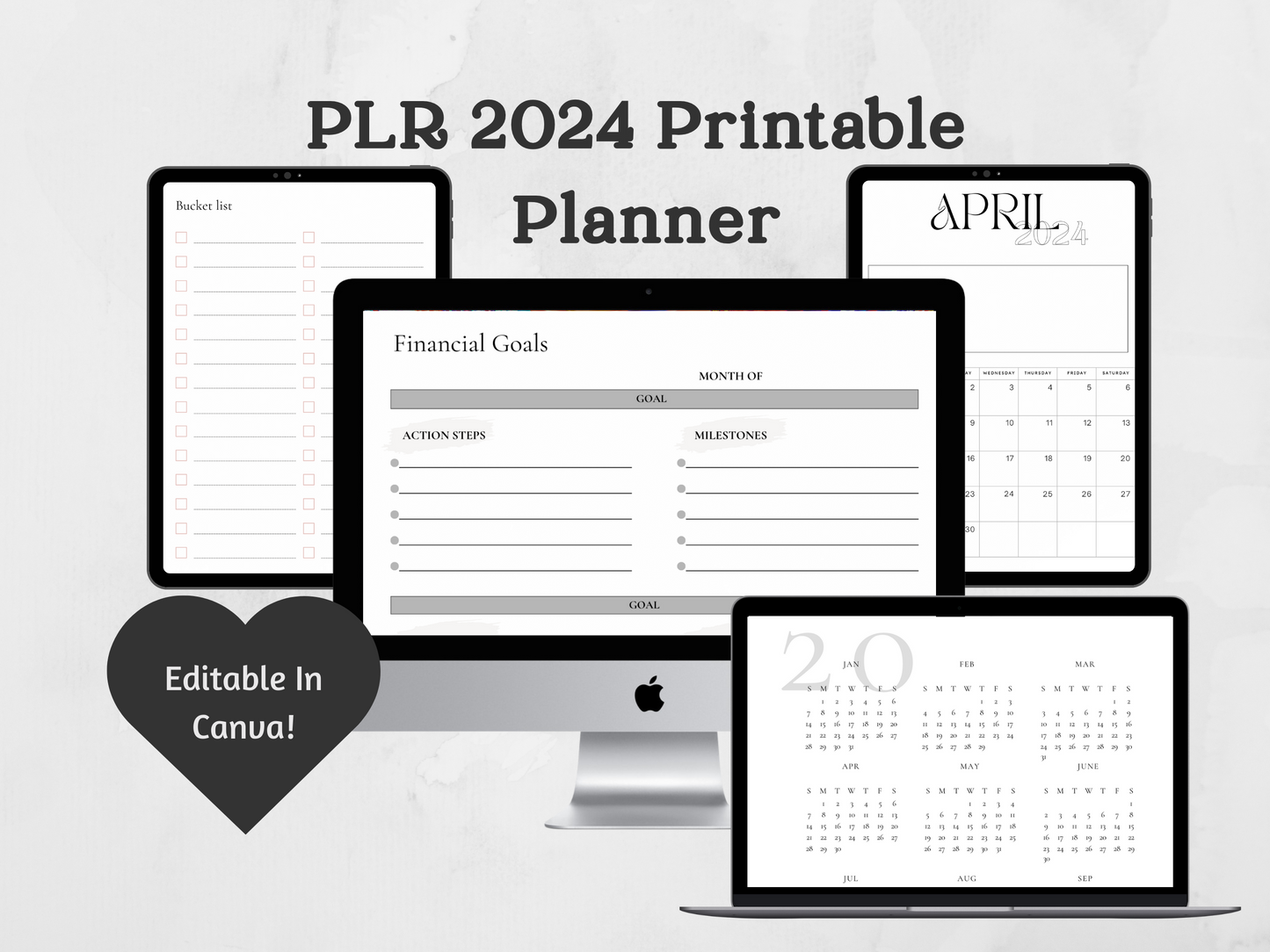 PLR 2024 Printable Planner