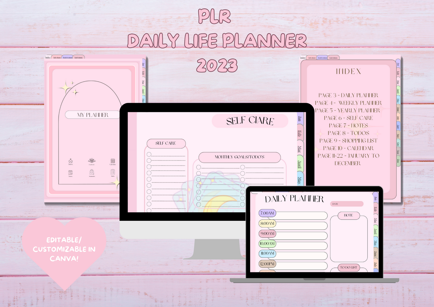 PLR 2023 Daily Life Digital Planner