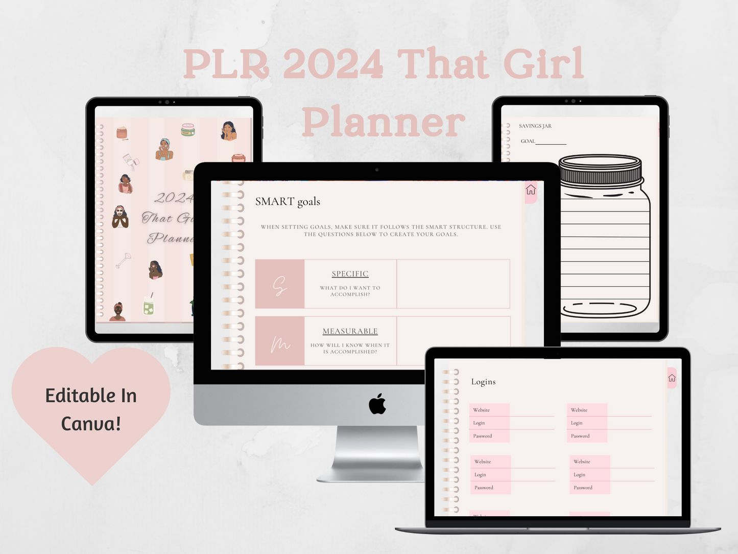 PLR 2024 Digital That Girl Planner