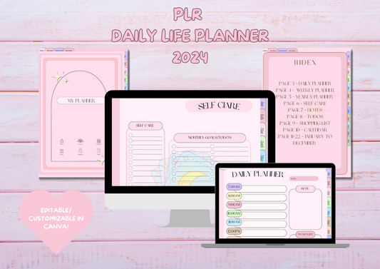 PLR 2024 Daily Life Planner