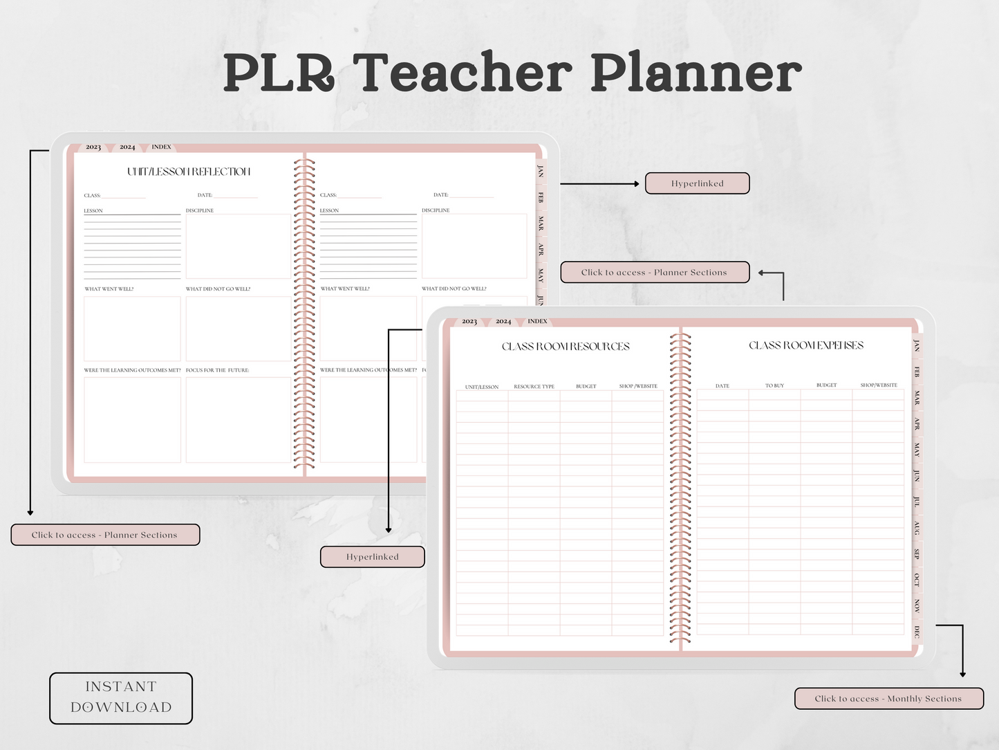 PLR Digital Teacher Planner