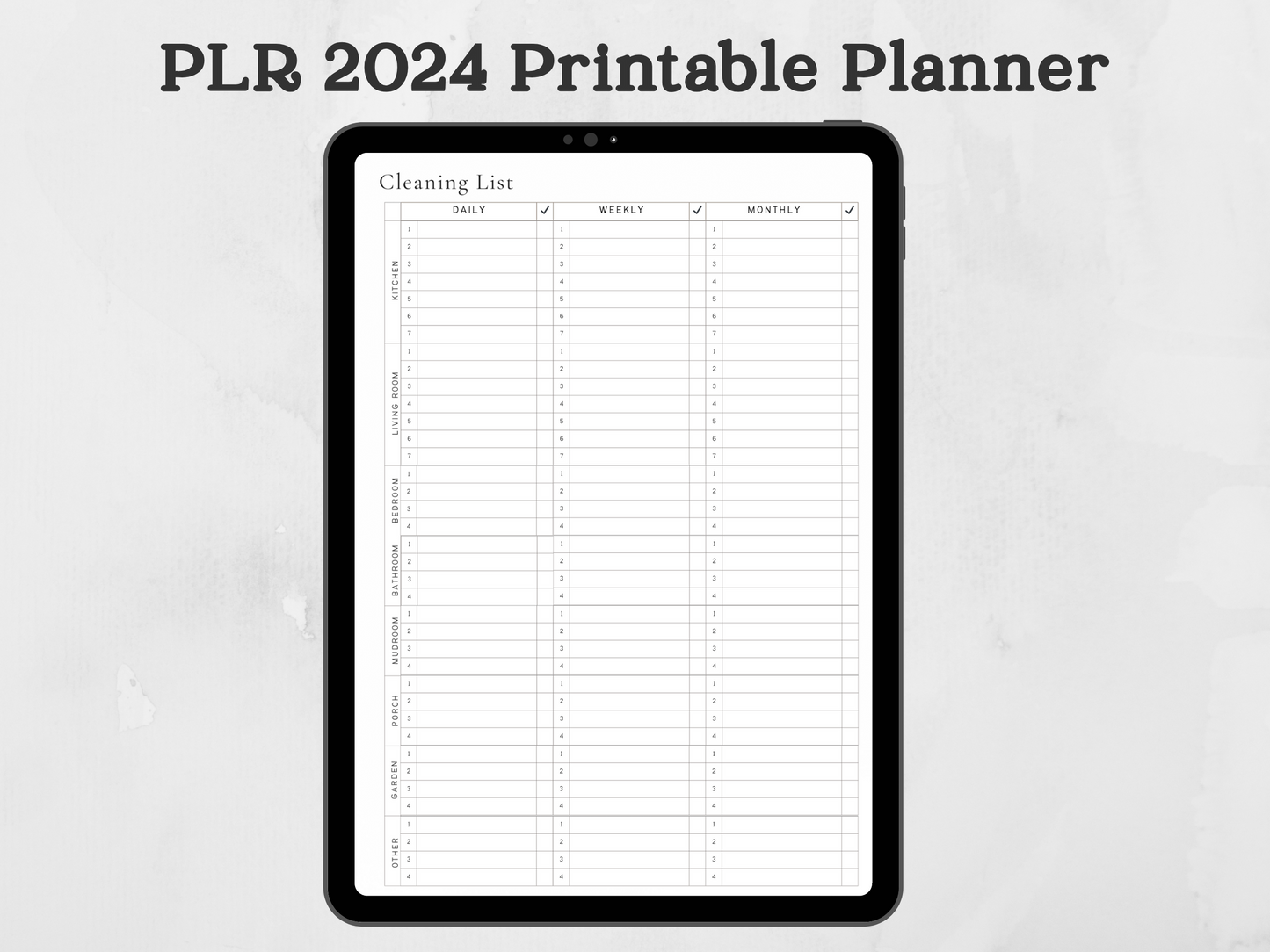 PLR 2024 Printable Planner