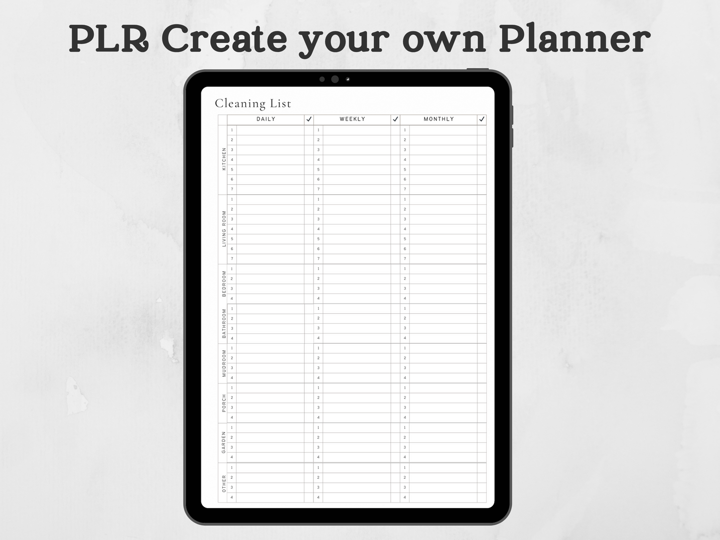 PLR Create Your Own Planner