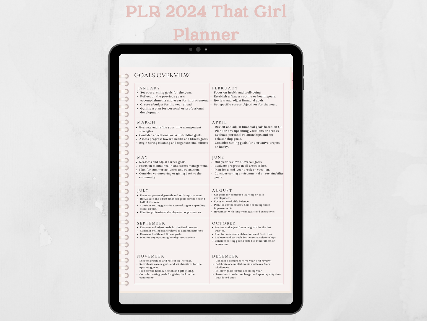 PLR 2024 Digital That Girl Planner