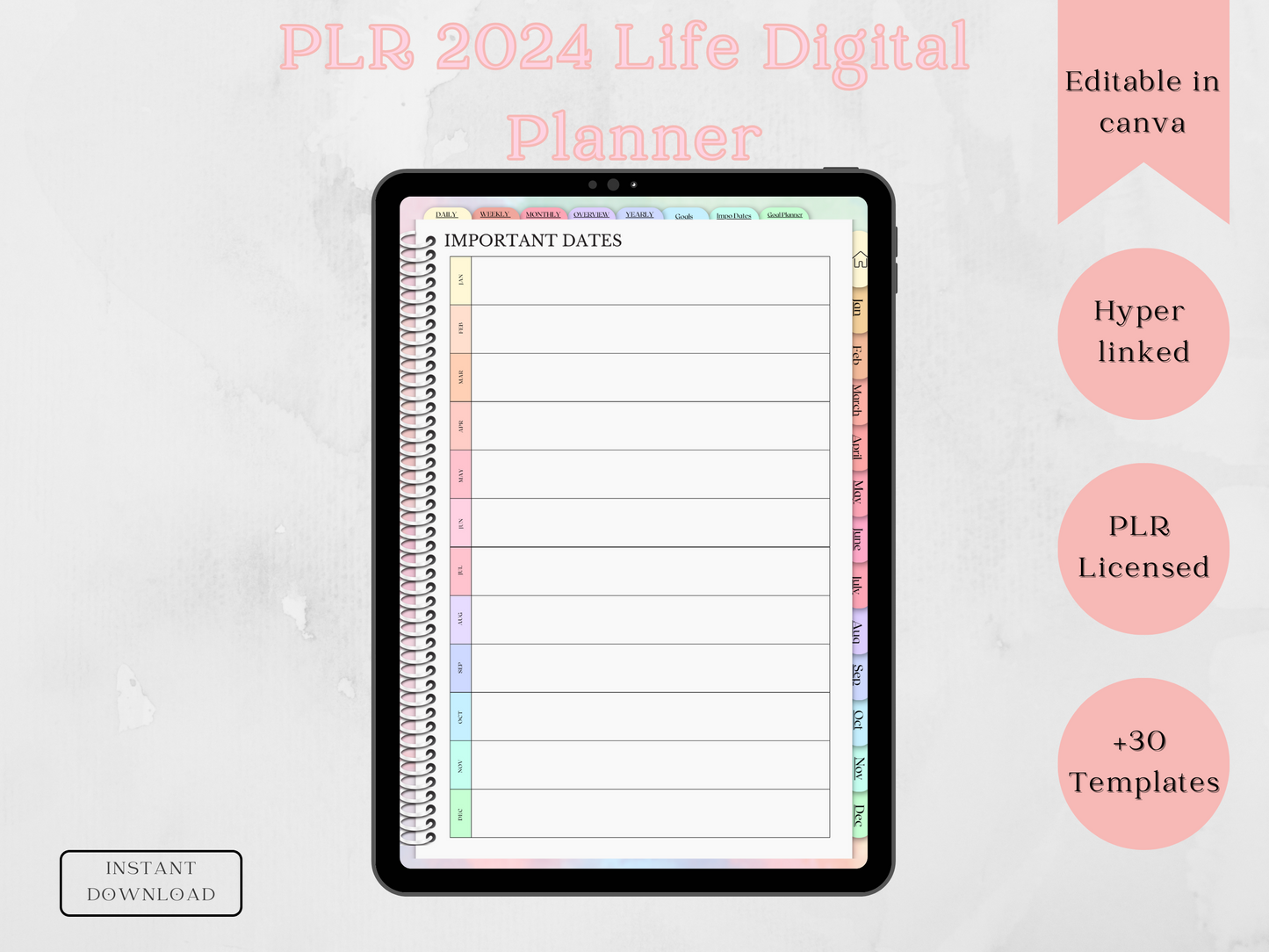 PLR 2024 Life Planner