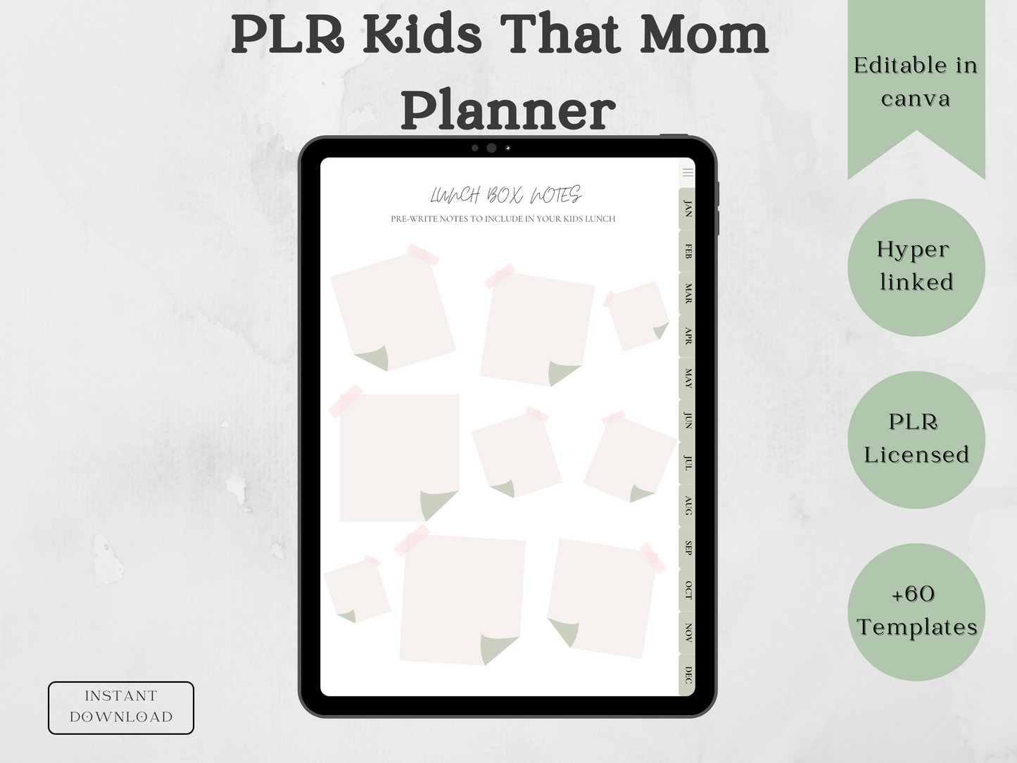 PLR Kids That Mom Planner