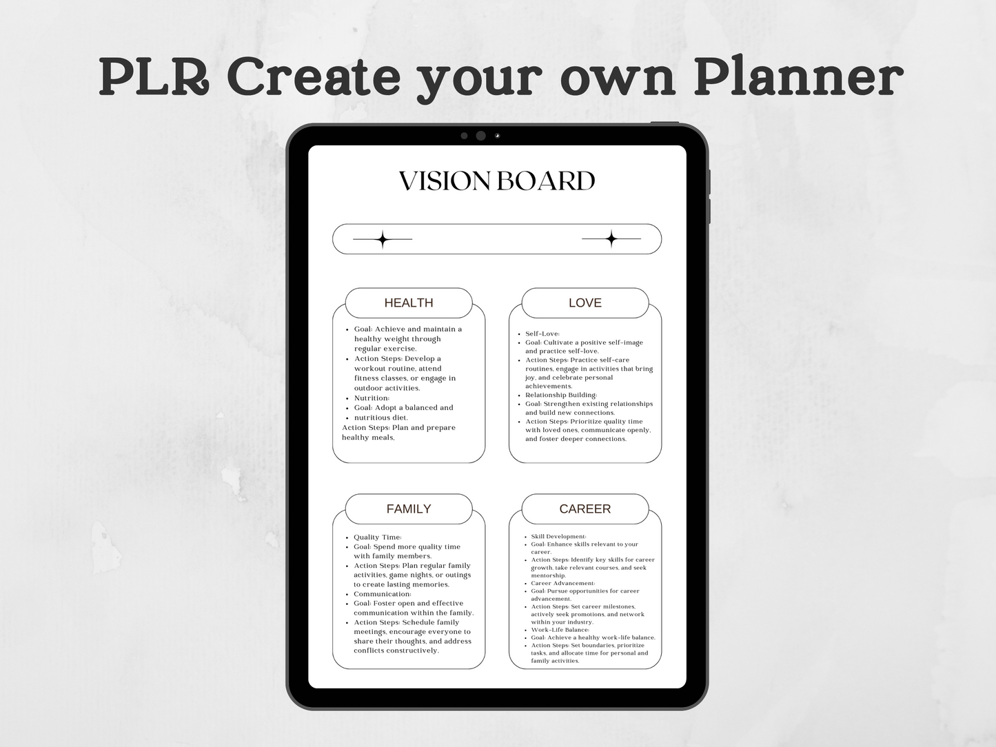 PLR Create Your Own Planner